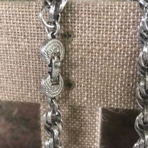 Vintage Jewelry - Vintage Monet Chain Thick Silvertone Vintage Jewelry - Vintage Monet Chain Thick Silvertone